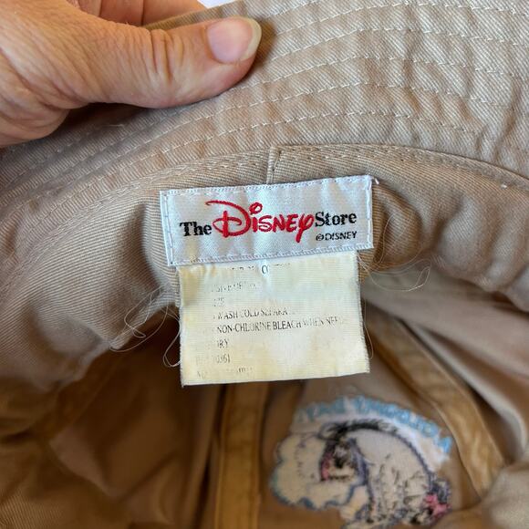 Disney Vintage Womens One Size Tan Embroidered Eeyore Bucket Hat Winnie the Pooh - Picture 4 of 5